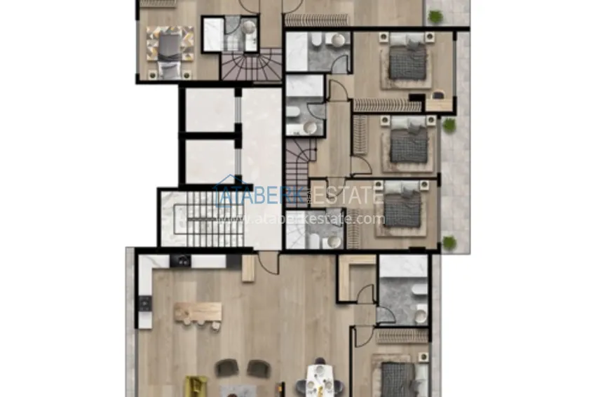 Buy cheap A futuristic premium residential complex on the beachfront in Alanya, Kargicak district 4 