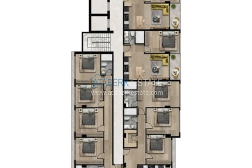 Buy cheap A futuristic premium residential complex on the beachfront in Alanya, Kargicak district 6 