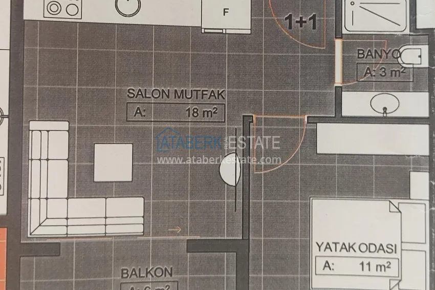 Buy cheap Apartment in Mahmutlar from an investor in a complex at the final stage of construction 3 