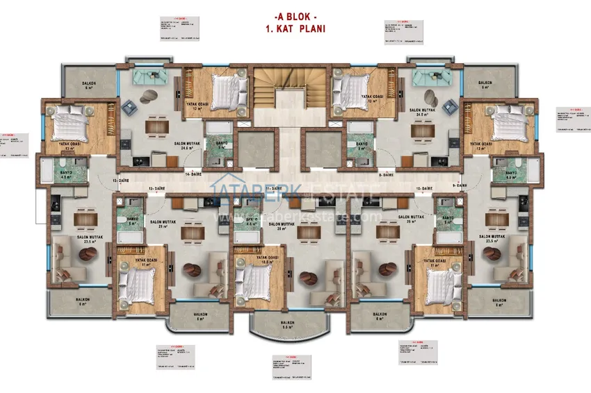 Buy cheap A unique project of a residential complex in the area of Turkler - Alanya 2 