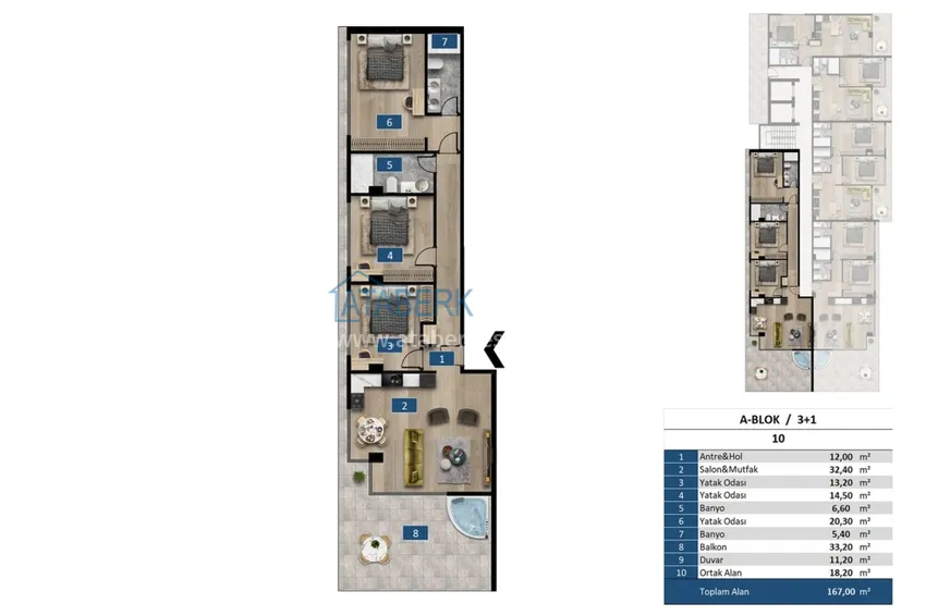 Buy cheap A futuristic premium residential complex on the beachfront in Alanya, Kargicak district 19 