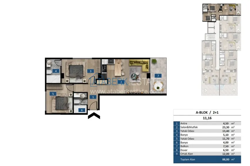 Buy cheap A futuristic premium residential complex on the beachfront in Alanya, Kargicak district 20 