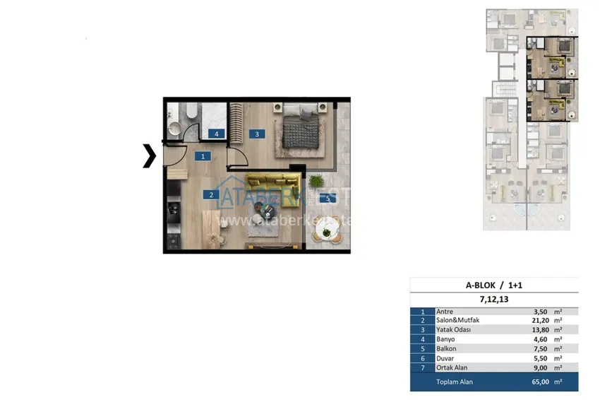 Buy cheap A futuristic premium residential complex on the beachfront in Alanya, Kargicak district 21 