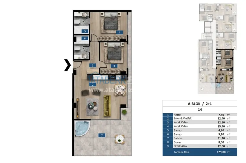 Buy cheap A futuristic premium residential complex on the beachfront in Alanya, Kargicak district 22 