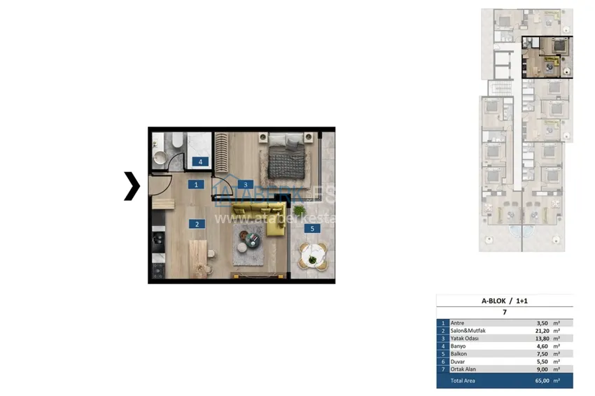 Buy cheap A futuristic premium residential complex on the beachfront in Alanya, Kargicak district 16 
