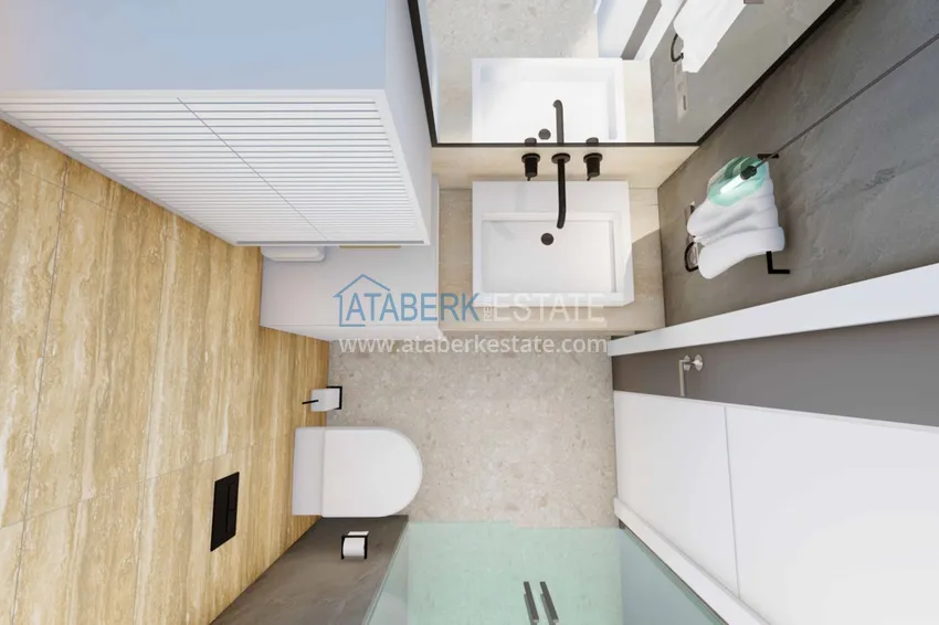 Purchase  Apartments in the center of Alanya from an investor in a premium class boutique complex under construction 7 