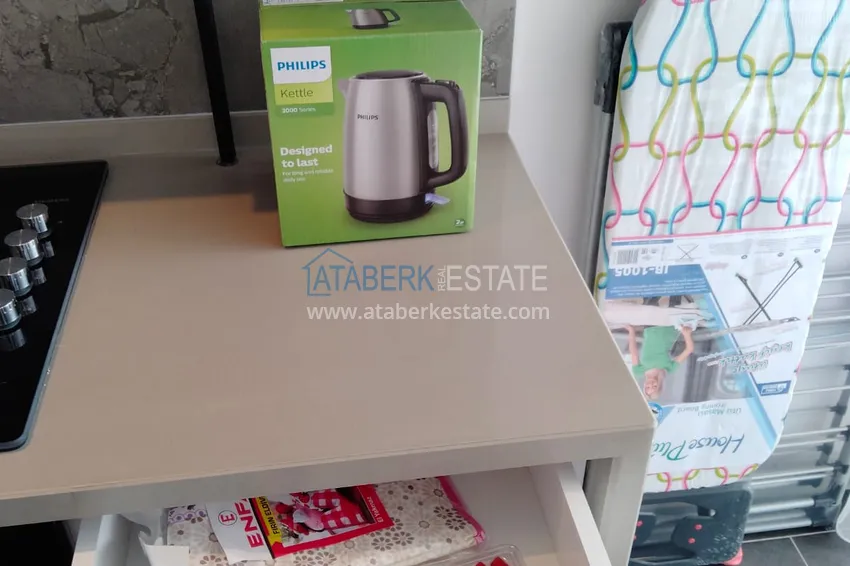 Purchase  Renting an apartment in Antalya - Liman with a contract for a residence permit in a complex with infrastructure 12 