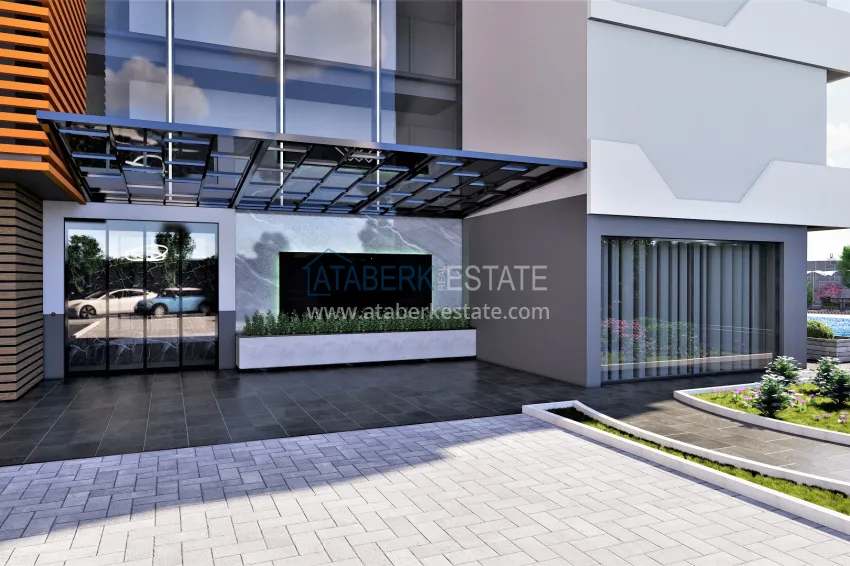 Residential complex project under construction in Alanya — Oba district 12 