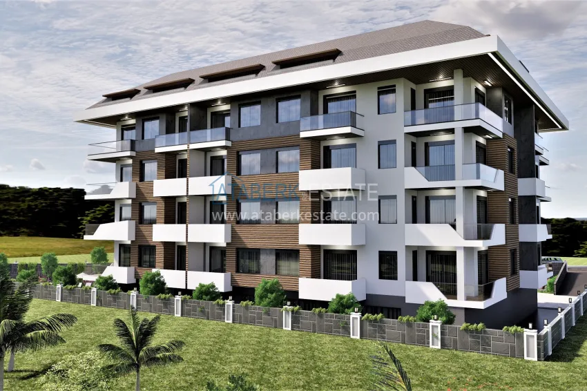 Residential complex project under construction in Alanya — Oba district 15 