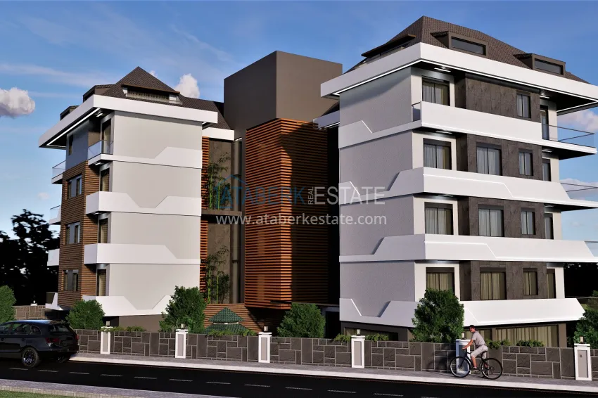 Residential complex project under construction in Alanya — Oba district 20 