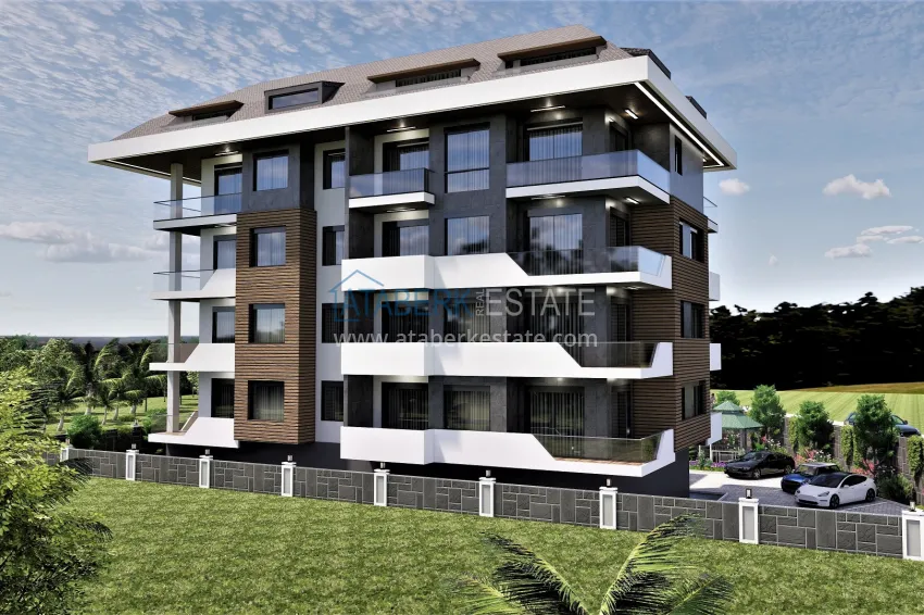 Residential complex project under construction in Alanya — Oba district 2 