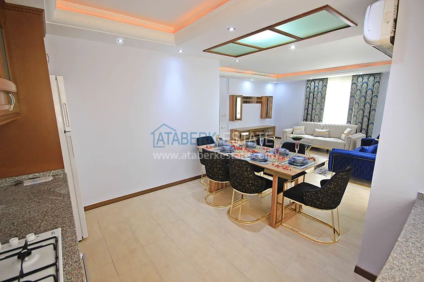 Purchase  Furnished apartment in Mahmutlar in a complex on the first coast 3 