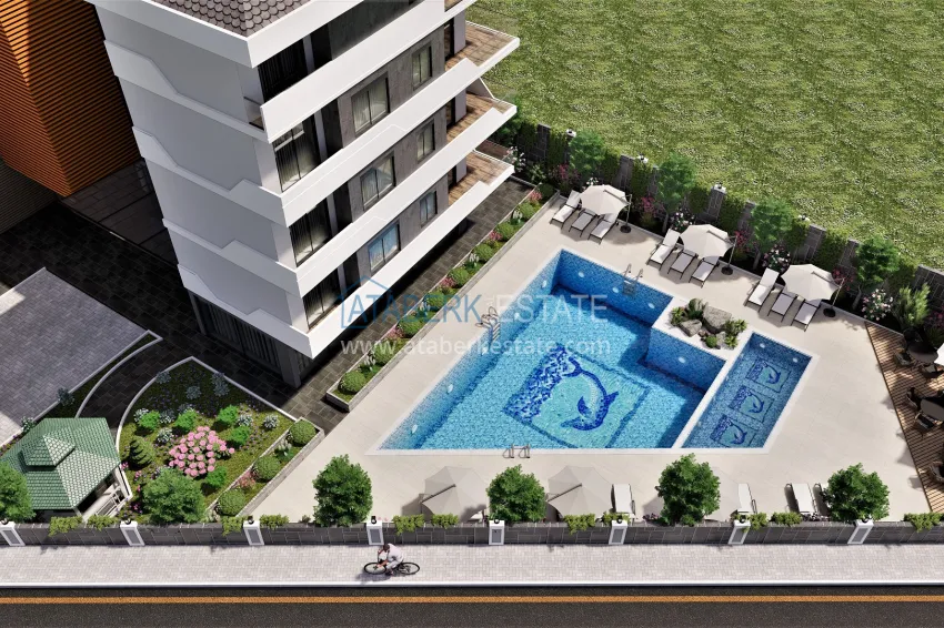 Residential complex project under construction in Alanya — Oba district 24 