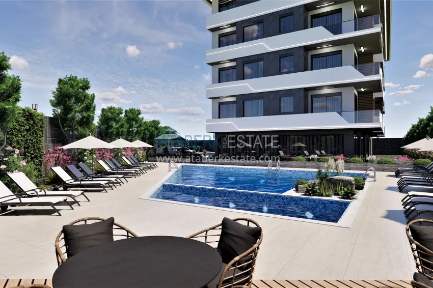 Residential complex project under construction in Alanya — Oba district 3 