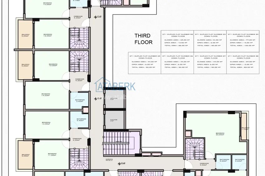 Buy cheap Residential complex project under construction in Alanya — Oba district 1 