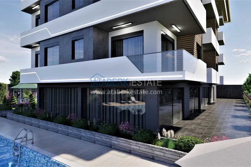 Residential complex project under construction in Alanya — Oba district 4 