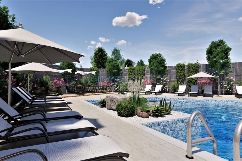 Residential complex project under construction in Alanya — Oba district 5 