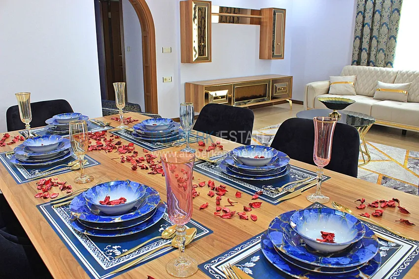 Purchase  Furnished apartment in Mahmutlar in a complex on the first coast 9 