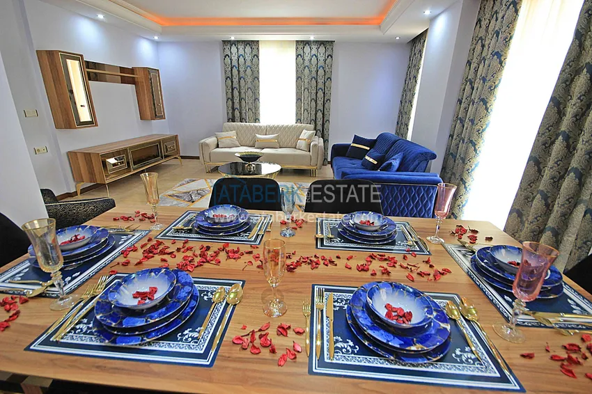 Purchase  Furnished apartment in Mahmutlar in a complex on the first coast 10 