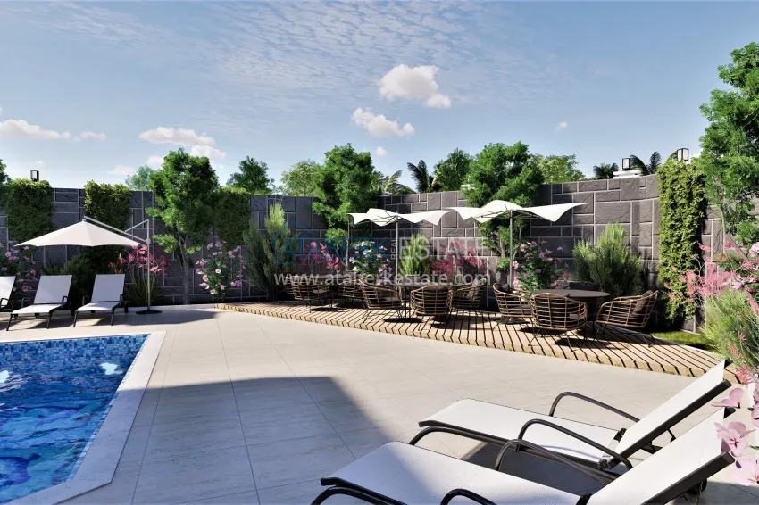 Residential complex project under construction in Alanya — Oba district 7 