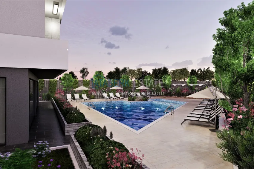 Residential complex project under construction in Alanya — Oba district 8 