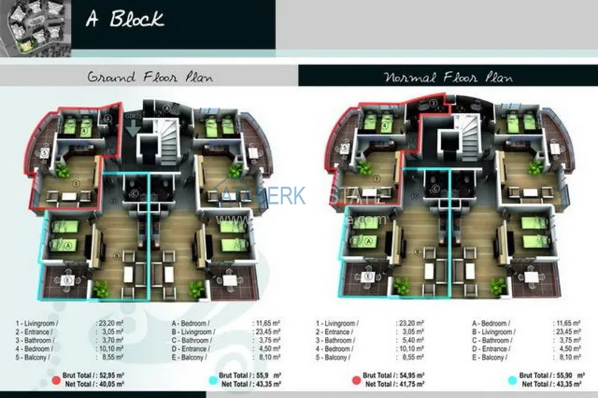 Buy cheap Apartments in Alanya center with sea views 1 