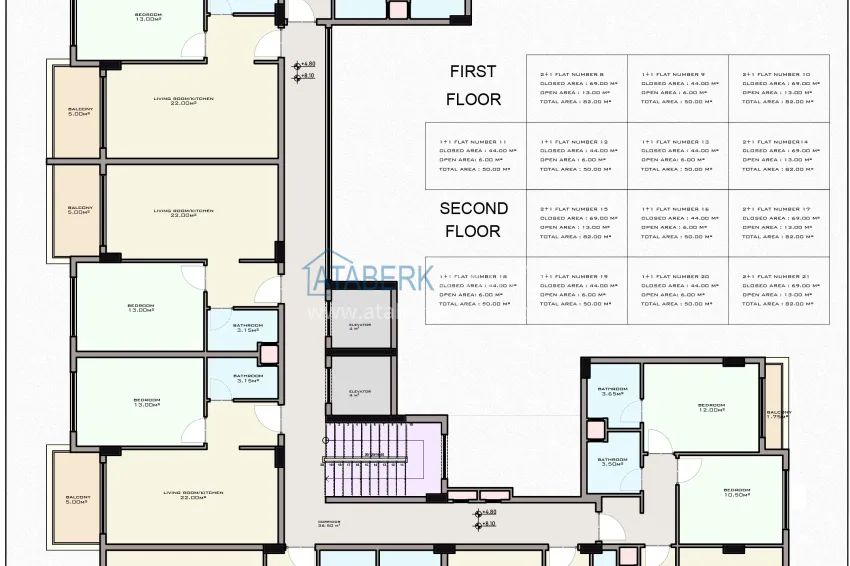 Buy cheap Residential complex project under construction in Alanya — Oba district 4 