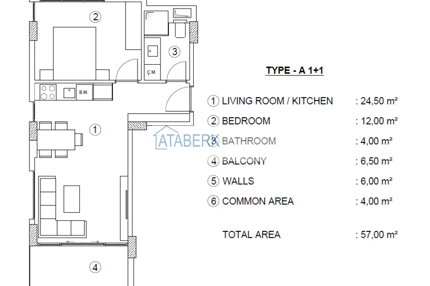 Buy cheap A new project of a residential complex in the Kargicak area on the 2nd coastline 10 