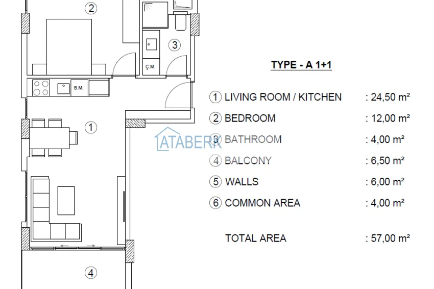 Buy cheap A new project of a residential complex in the Kargicak area on the 2nd coastline 11 
