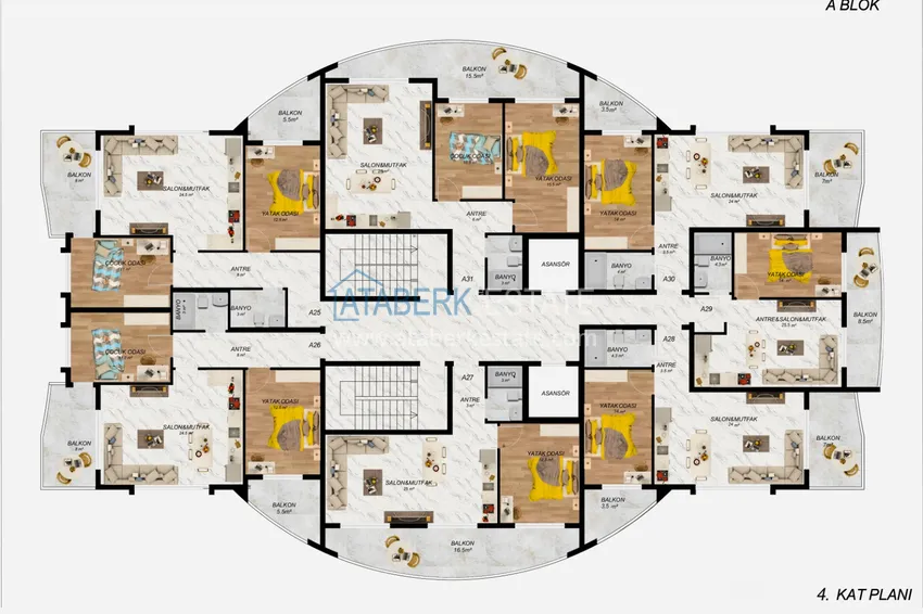 Buy cheap 🔥 Our project. New off-plan project of a multi-apartment residential complex in the center of Alanya 1 