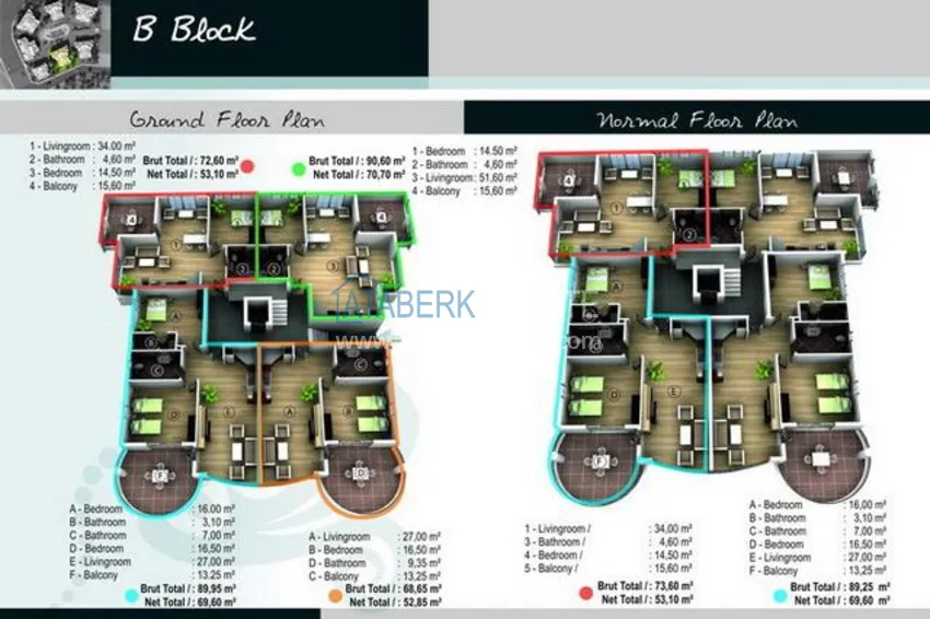 Buy cheap Apartments in Alanya center with sea views 3 