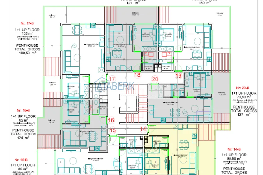 Buy cheap Apartments from a developer in the center of Alanya in a modern residential complex  7 