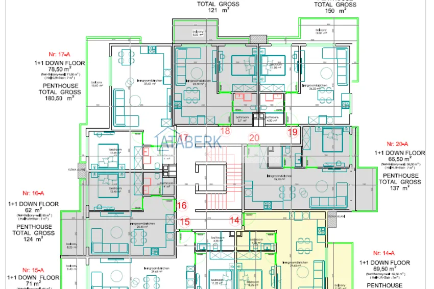 Buy cheap Apartments from a developer in the center of Alanya in a modern residential complex  6 