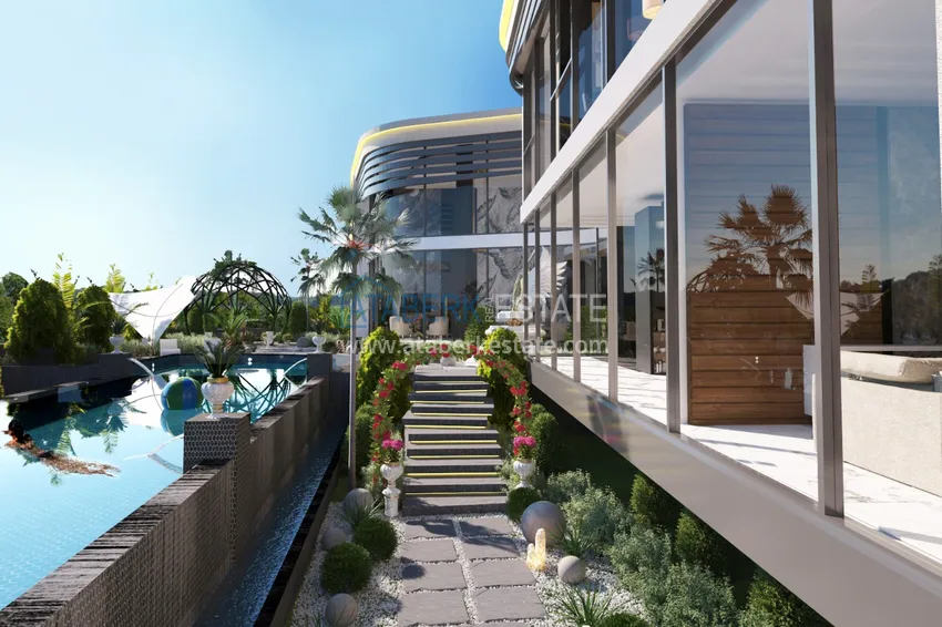 Exclusive project of private luxury villa in Alanya - Bektas 11 