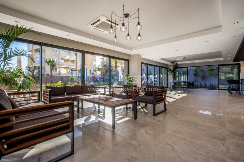 Rent an apartment in Alanya near Cleopatra Beach in a luxury complex 17 