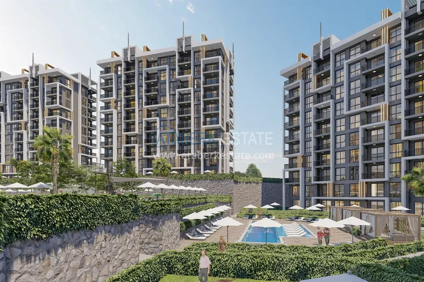 Investor apartment in Avsallar with installment payment in a complex under construction 12 
