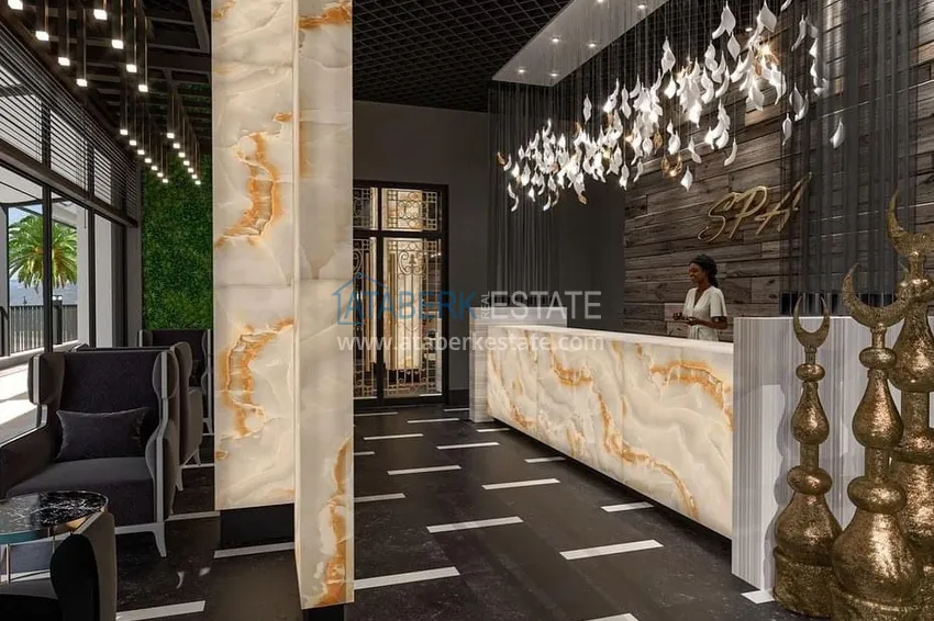 Investor apartment in Avsallar with installment payment in a complex under construction 17 