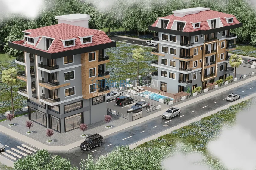 Apartments and penthouses from an investor in the Kestel area in a boutique complex under construction 1 