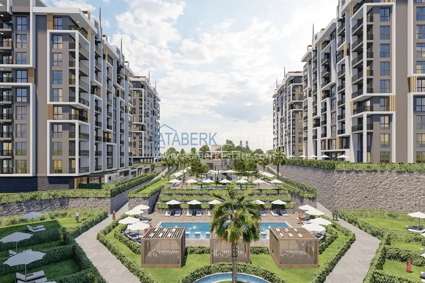 Investor apartment in Avsallar with installment payment in a complex under construction 13 