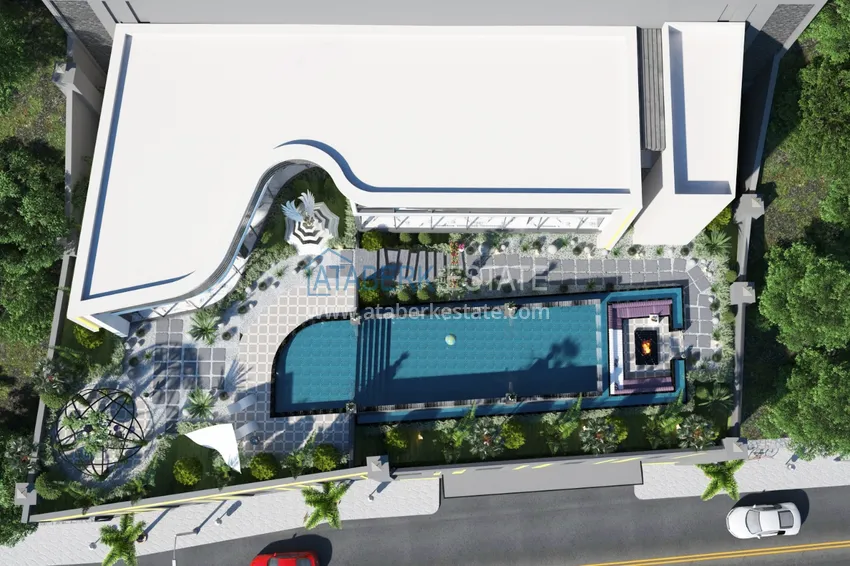 Exclusive project of private luxury villa in Alanya - Bektas 17 