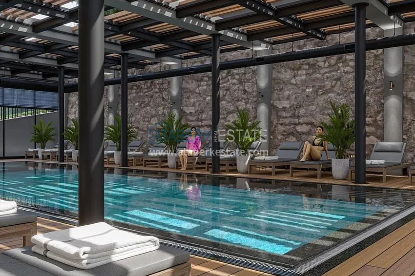 Investor apartment in Avsallar with installment payment in a complex under construction 24 