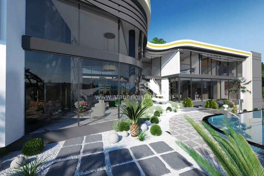 Exclusive project of private luxury villa in Alanya - Bektas 9 