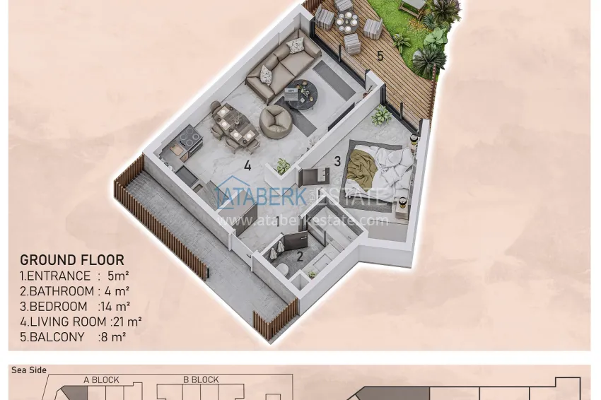 Buy cheap New luxury family complex in Avsallar district 3 