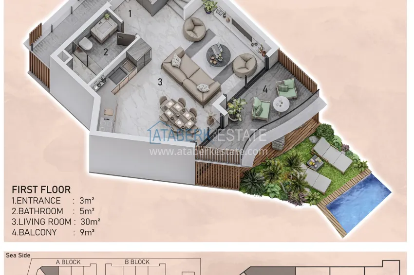 Buy cheap New luxury family complex in Avsallar district 9 