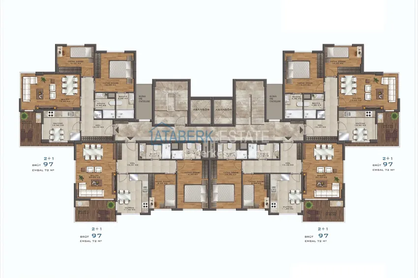 Buy cheap Apartment in Avsallar from an investor in a complex at the final stage of construction 1 