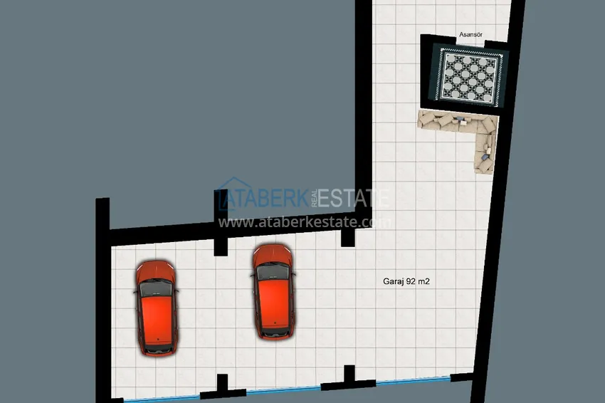 Buy cheap Exclusive project of private luxury villa in Alanya - Bektas 3 