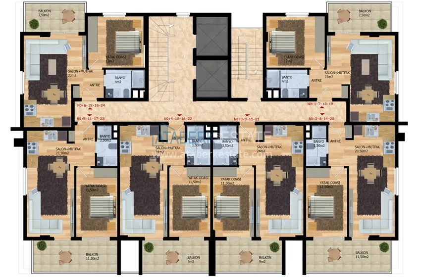 Buy cheap Comfort residential complex in Alanya - the center of Mahmutlar 2 