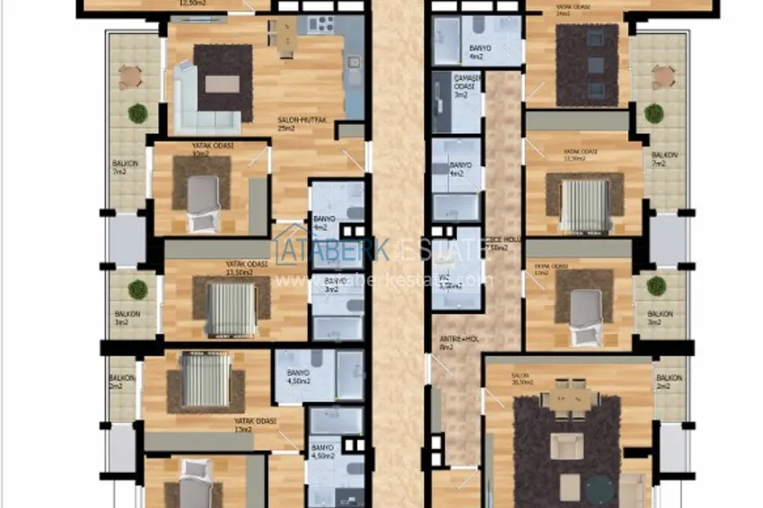 Buy cheap Apartments from the developer in Alanya - a modern residential complex in the center of Mahmutlar 2 