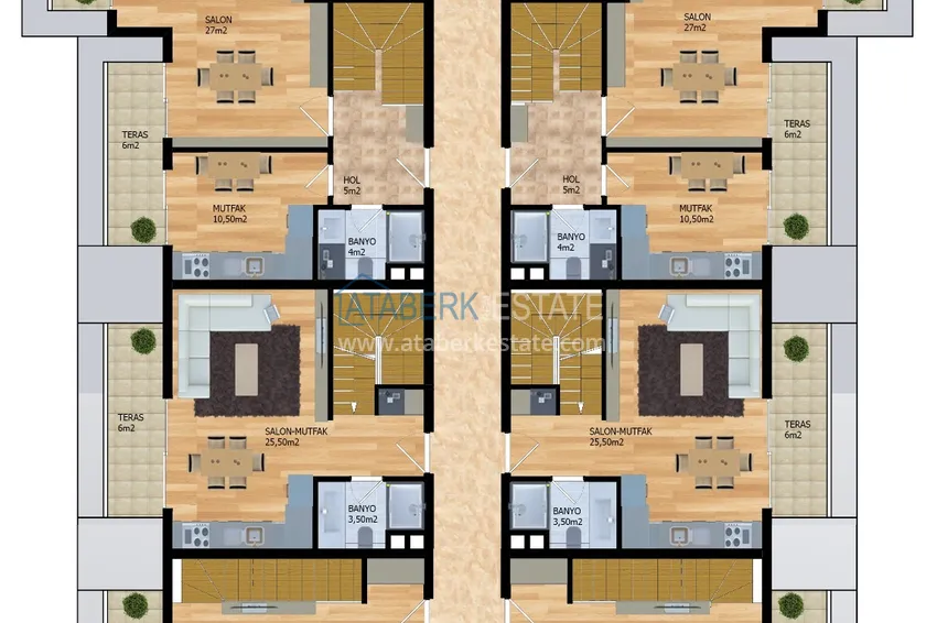 Buy cheap Apartments from the developer in Alanya - a modern residential complex in the center of Mahmutlar 5 