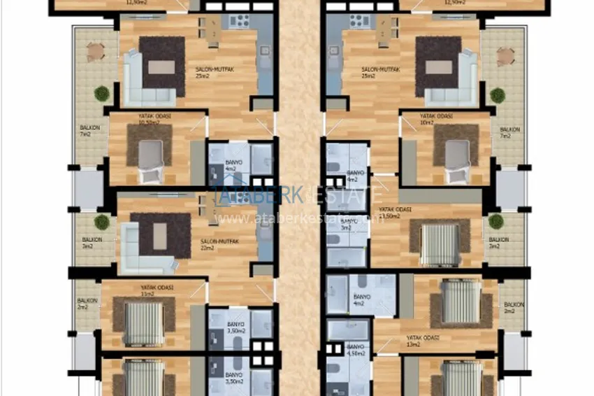 Buy cheap Apartments from the developer in Alanya - a modern residential complex in the center of Mahmutlar 8 